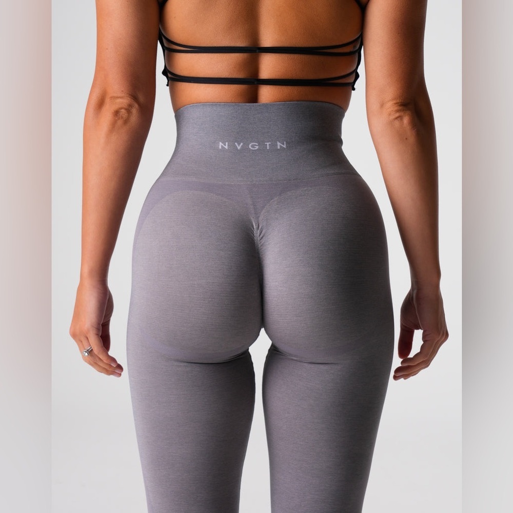 NVGTN Grey Contour 2.0 Seamless Leggings Shading High Waist Size M - Picture 7 of 14
